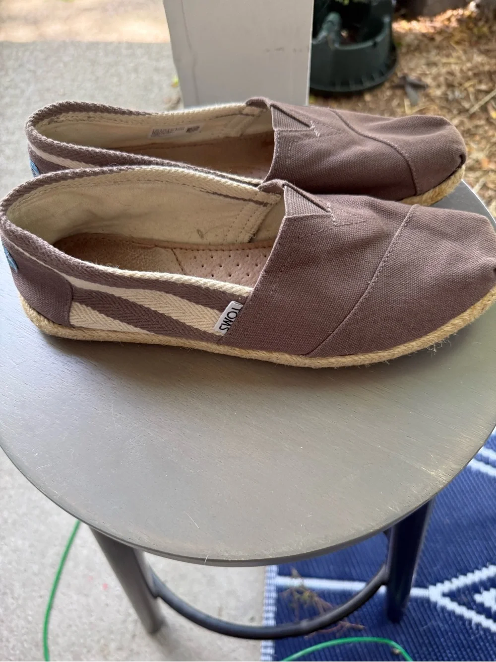 TOMS Alpargatas Ivy League Canvas Striped Slip On Shoe